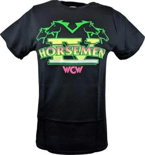 Custom T-Shirts for School Spirit-Four Horsemen WCW Ric Flair Mens Black T-shirt