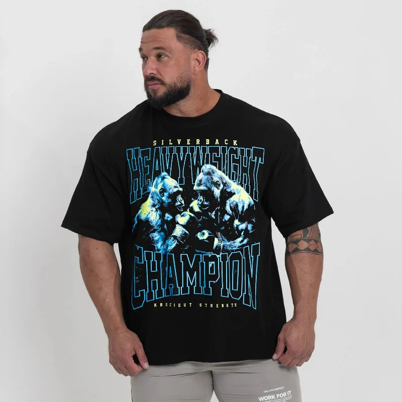 Custom T-Shirts for Comic Fans-Heavyweight Champion T-Shirt Knockout