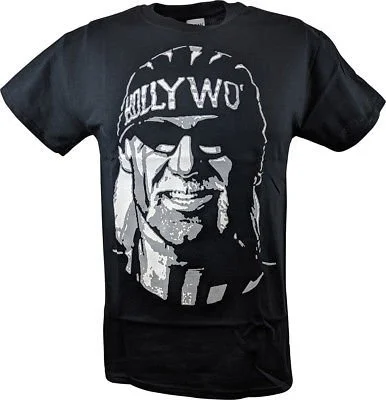 Custom T-Shirts for Fundraising-Hollywood Hulk Hogan nWo WCW White Face Mens T-shirt