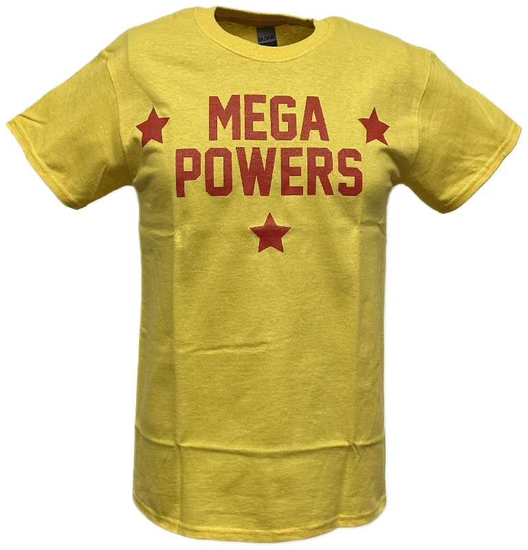 Custom T-Shirts for Design Enthusiasts-Hulk Hogan Macho Man Randy Savage Mega Powers Yellow T-shirt