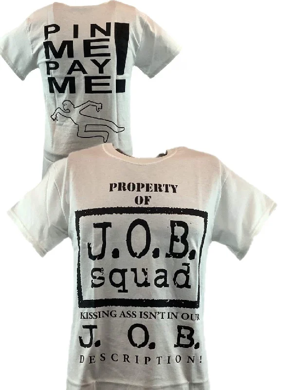 Custom T-Shirts for Colleges-JOB Squad Pin Me Pay Me WWF T-shirt Al Snow Blue Meanie Gillberg