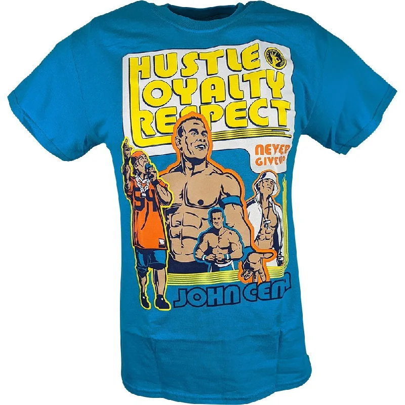 Custom T-Shirts for Artists-John Cena Blue Throwback Kids T-shirt Boys