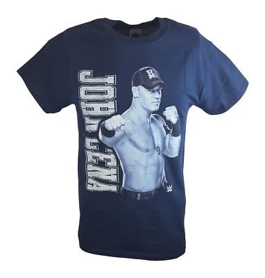 Custom T-Shirts for Powerlifting-John Cena Come Get Some WWE Mens Navy Blue T-shirt