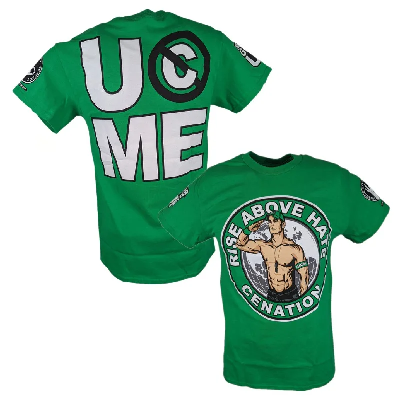 Custom T-Shirts for CrossFit Training-John Cena Green Mens Salute the Cenation Mens T-shirt