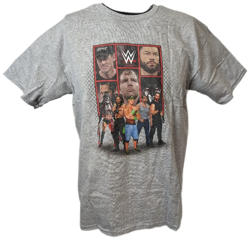 Custom T-Shirts for Traveling-John Cena Roman Reigns Dean Ambrose WWE Standing Boys Juvy T-shirt