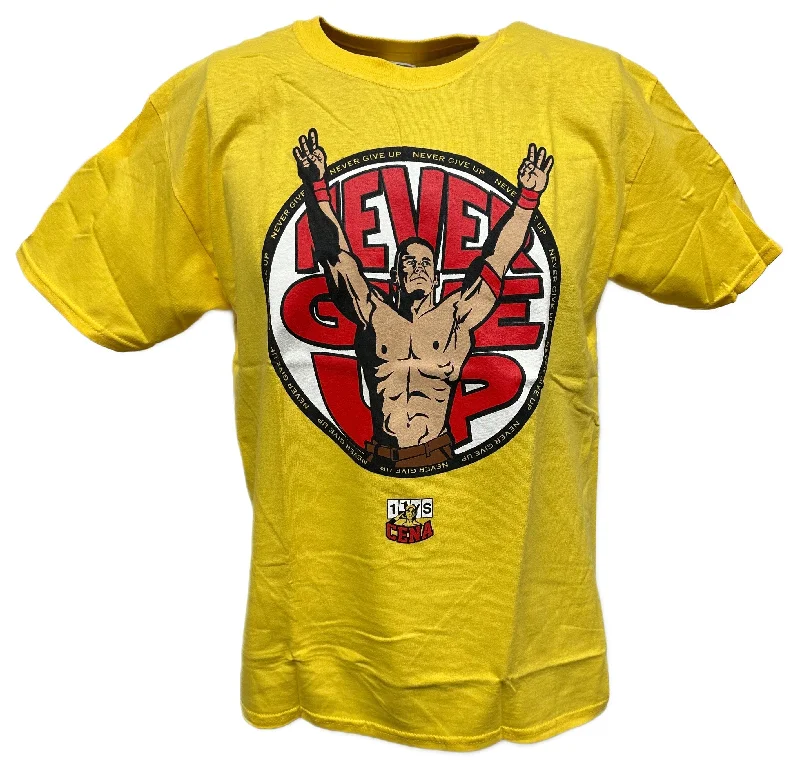 Custom T-Shirts for Winter Wear-John Cena Yellow U Can't See Me Kids T-shirt Boys