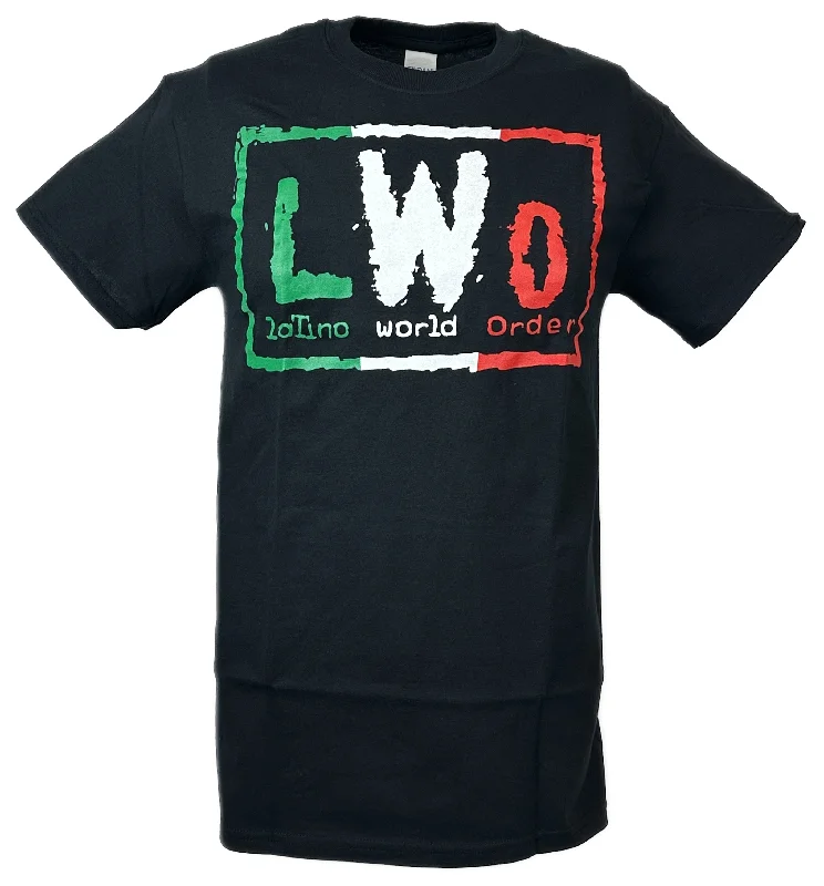 Custom T-Shirts for UV Protection-LWO Latino World Order WCW NWO Mens Black T-shirt