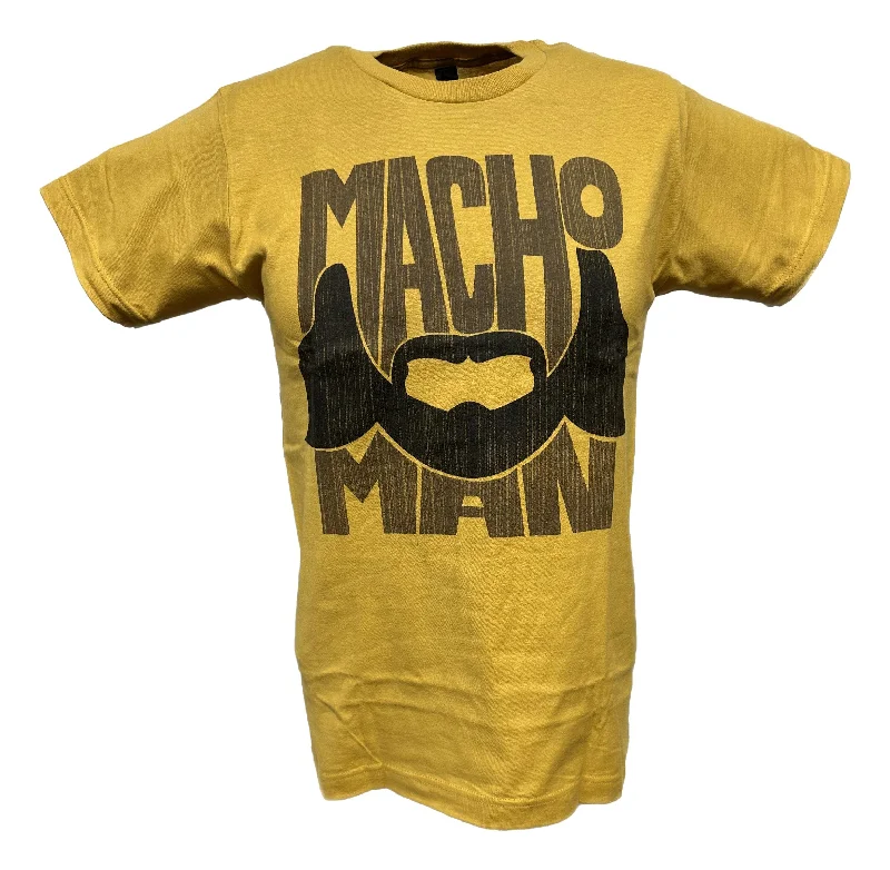 Custom T-Shirts with Embellishments-Macho Man Randy Savage Bearded Mens T-shirt