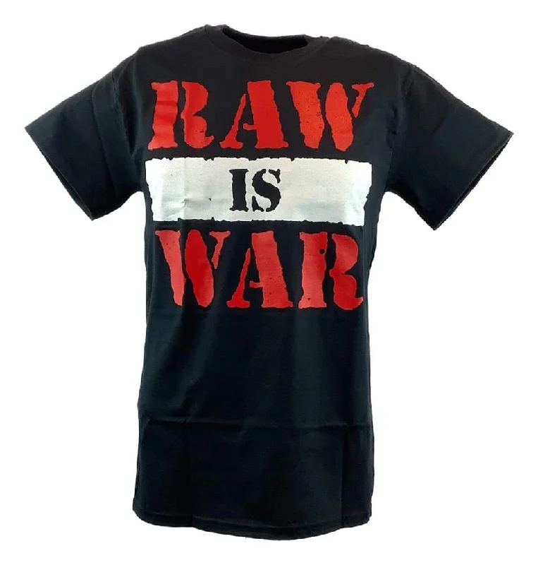 Custom T-Shirts for Alumni Gatherings-Monday Night Raw Is War WWF Attitude Era Mens Black T-shirt