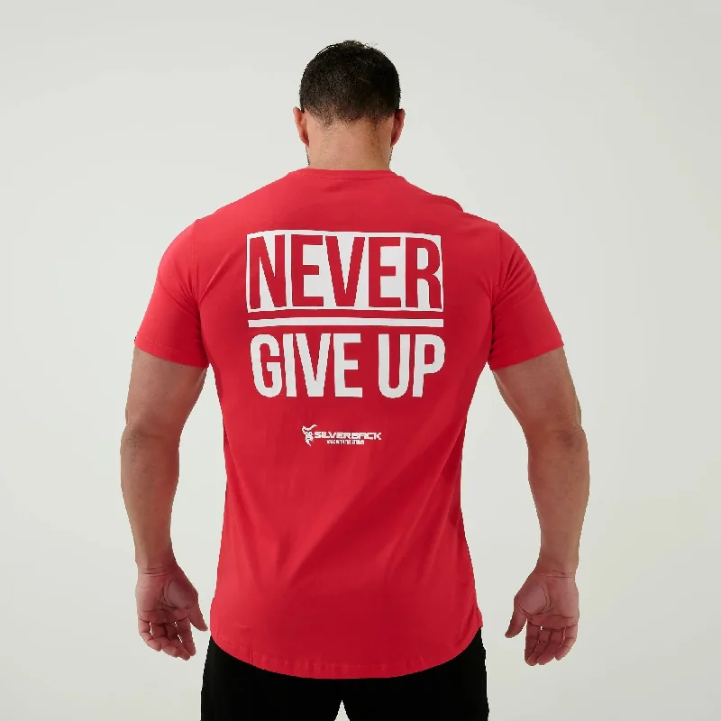 Custom T-Shirts with Wildlife Prints-Never Give Up T-Shirt