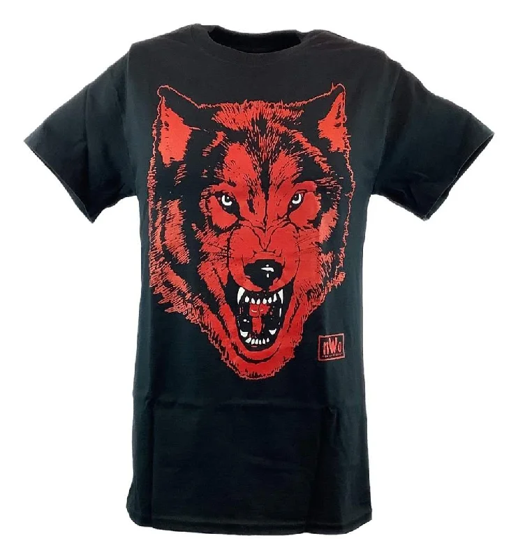 Custom T-Shirts with Cool Designs-nWo Black Wolfpack New World Order Wolf pack Mens T-shirt