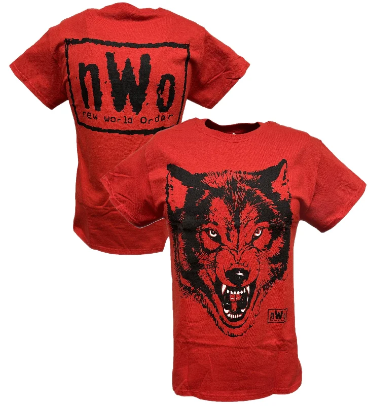 Custom T-Shirts for Street Style-nWo Red Wolfpack New World Order Wolfpac Mens T-shirt