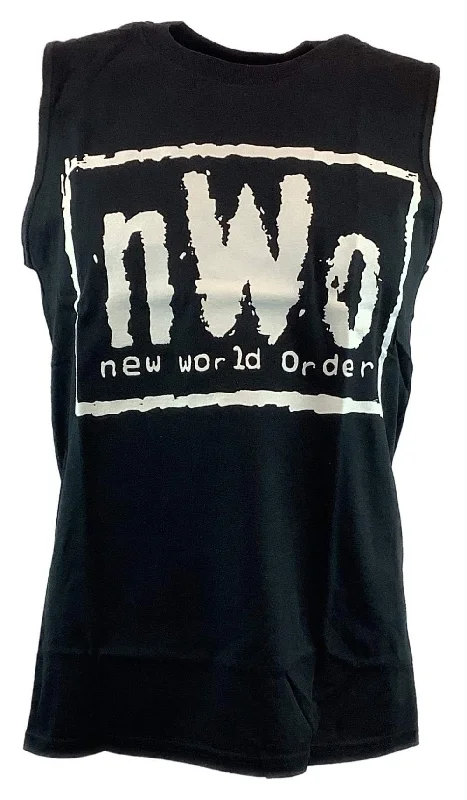 Custom T-Shirts for TV Series Fans-New World Order Wrestling Black Mens Sleeveless T-Shirt (Adult