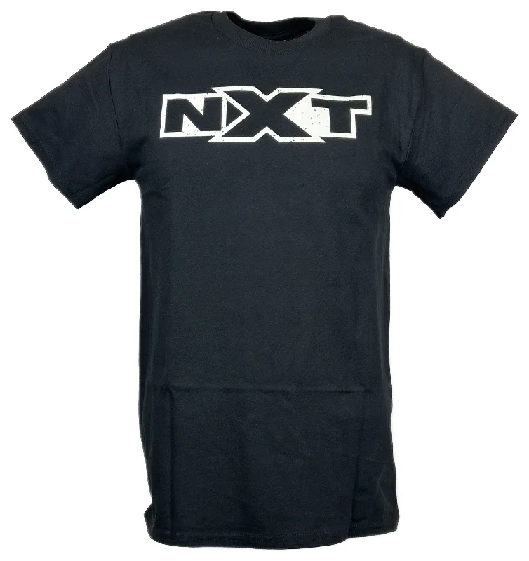 Custom T-Shirts with Inspirational Quotes-NXT Grey Logo WWE Mens Black T-shirt