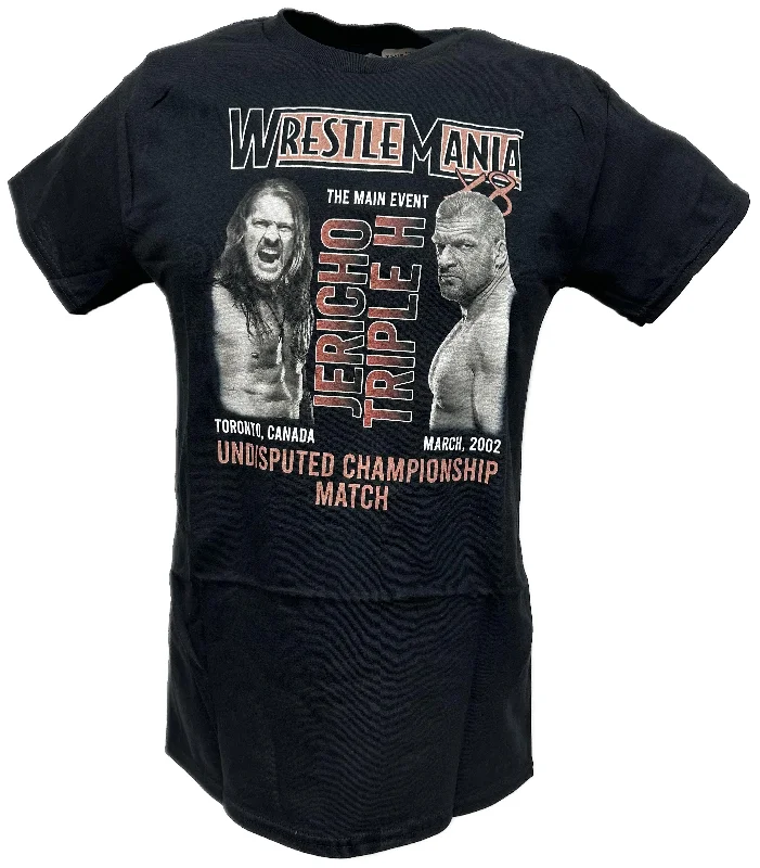 Custom T-Shirts for Home Decor Enthusiasts-WrestleMania 18 X8 WWE Triple H vs Jericho Undisputed Championship Match T-shirt